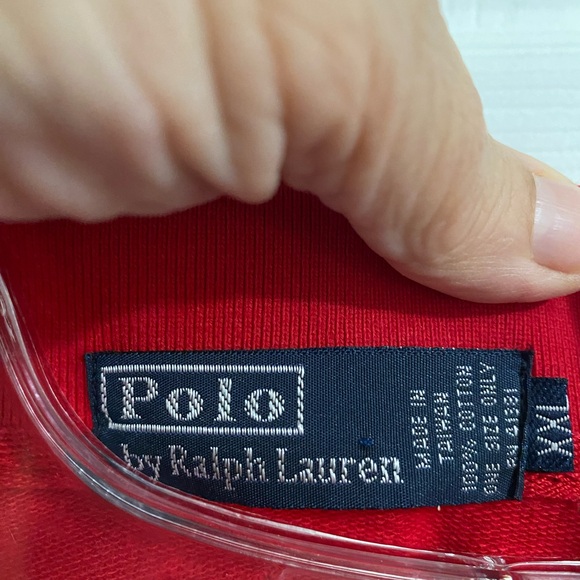 Polo Ralph Lauren Long sleeves collar polo shirt XXL red checkered - Picture 5 of 5